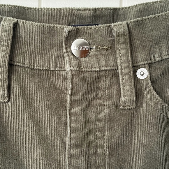 J.Crew Re-Imagined Olive Green Corduroy High-Rise Wide-Leg Pants Size 25 - Picture 6 of 15